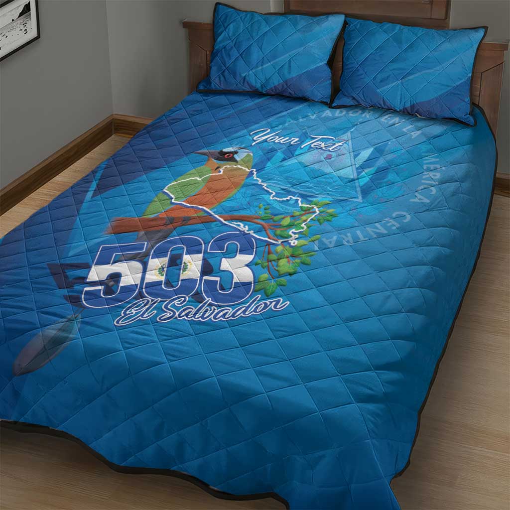 Personalized Que Viva El Salvador Quilt Bed Set Guardabarranco 503 Independence Day Proud - Wonder Print Shop