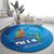 Personalized Que Viva El Salvador Round Carpet Guardabarranco 503 Independence Day Proud - Wonder Print Shop