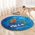 Personalized Que Viva El Salvador Round Carpet Guardabarranco 503 Independence Day Proud - Wonder Print Shop