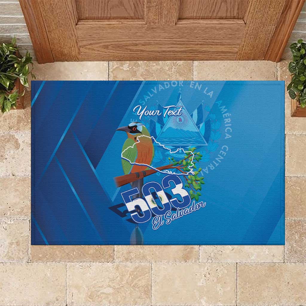Personalized Que Viva El Salvador Rubber Doormat Guardabarranco 503 Independence Day Proud - Wonder Print Shop