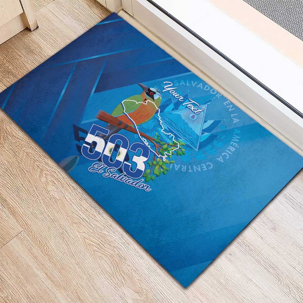 Personalized Que Viva El Salvador Rubber Doormat Guardabarranco 503 Independence Day Proud - Wonder Print Shop