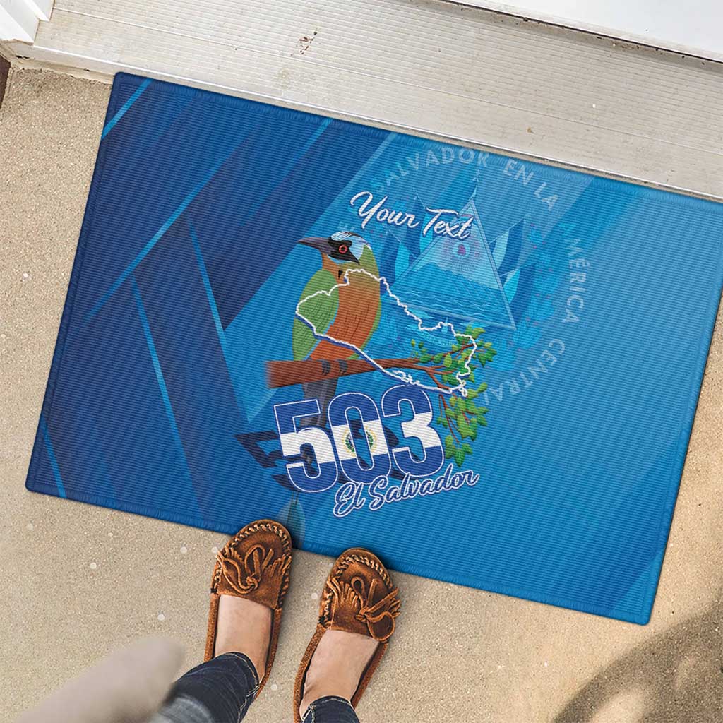 Personalized Que Viva El Salvador Rubber Doormat Guardabarranco 503 Independence Day Proud - Wonder Print Shop