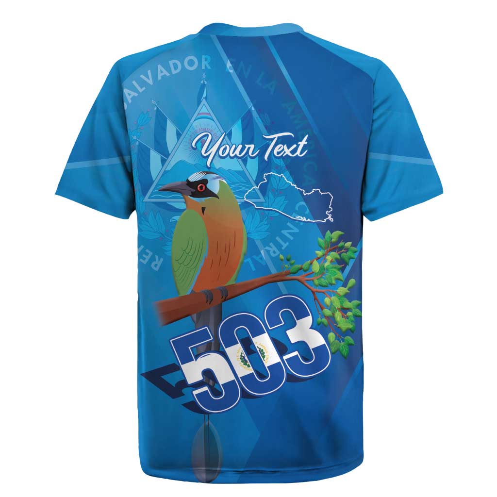 Personalized Que Viva El Salvador Rugby Jersey Guardabarranco 503 Independence Day Proud - Wonder Print Shop