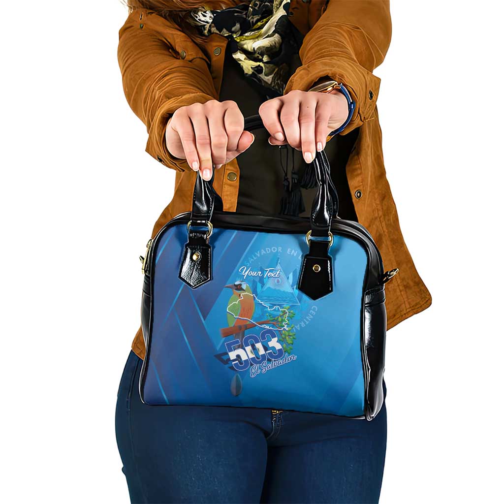 Personalized Que Viva El Salvador Shoulder Handbag Guardabarranco 503 Independence Day Proud - Wonder Print Shop