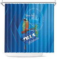 Personalized Que Viva El Salvador Shower Curtain Guardabarranco 503 Independence Day Proud - Wonder Print Shop