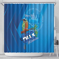 Personalized Que Viva El Salvador Shower Curtain Guardabarranco 503 Independence Day Proud - Wonder Print Shop