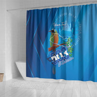 Personalized Que Viva El Salvador Shower Curtain Guardabarranco 503 Independence Day Proud - Wonder Print Shop