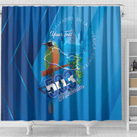 Personalized Que Viva El Salvador Shower Curtain Guardabarranco 503 Independence Day Proud - Wonder Print Shop