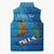 Personalized Que Viva El Salvador Sleeveless Puffer Jacket Guardabarranco 503 Independence Day Proud - Wonder Print Shop