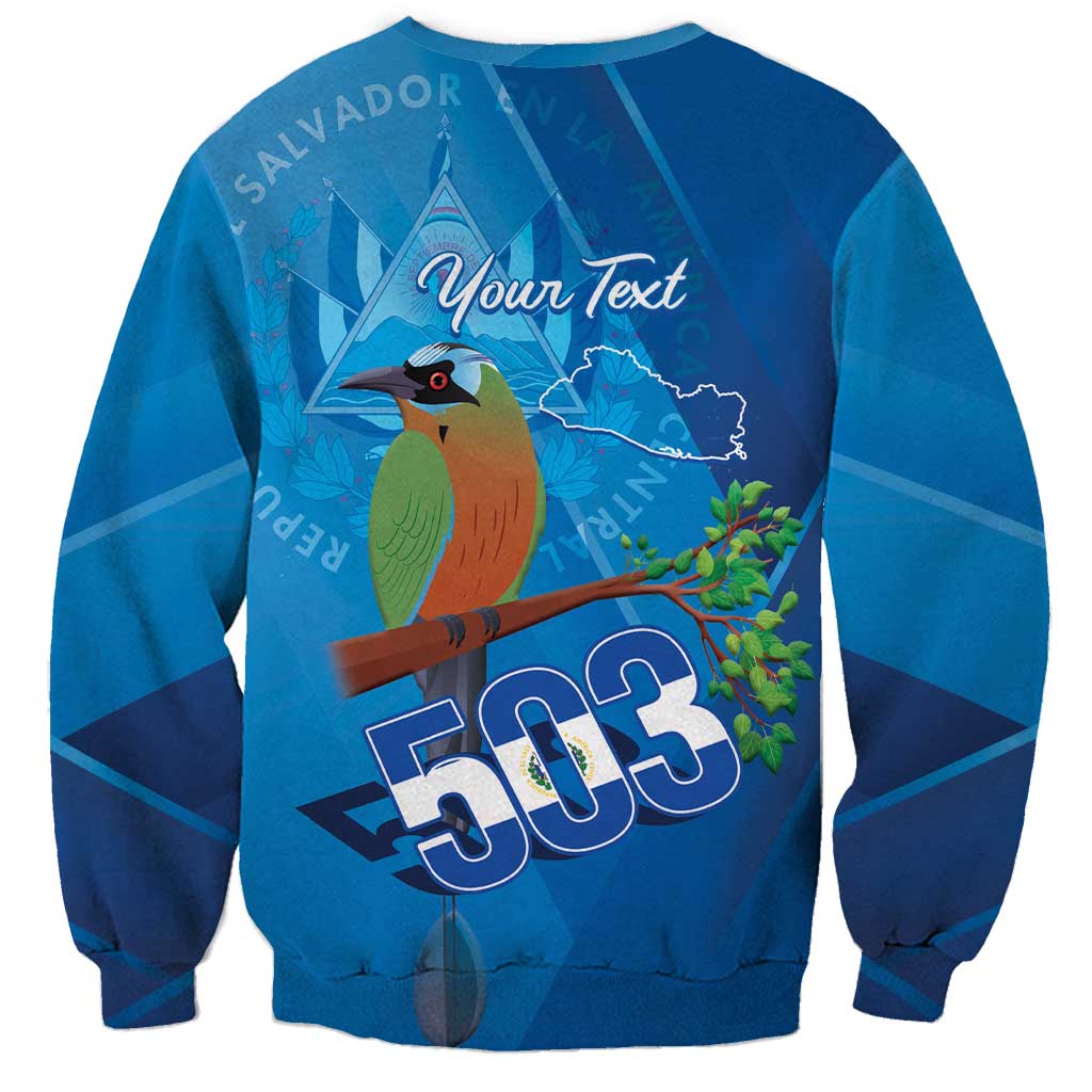Personalized Que Viva El Salvador Sweatshirt Guardabarranco 503 Independence Day Proud - Wonder Print Shop