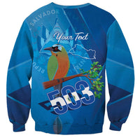 Personalized Que Viva El Salvador Sweatshirt Guardabarranco 503 Independence Day Proud - Wonder Print Shop