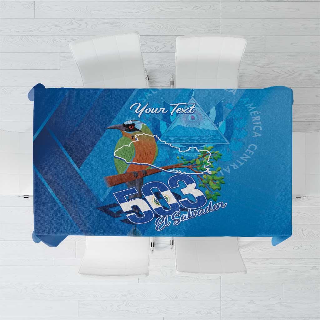 Personalized Que Viva El Salvador Tablecloth Guardabarranco 503 Independence Day Proud - Wonder Print Shop