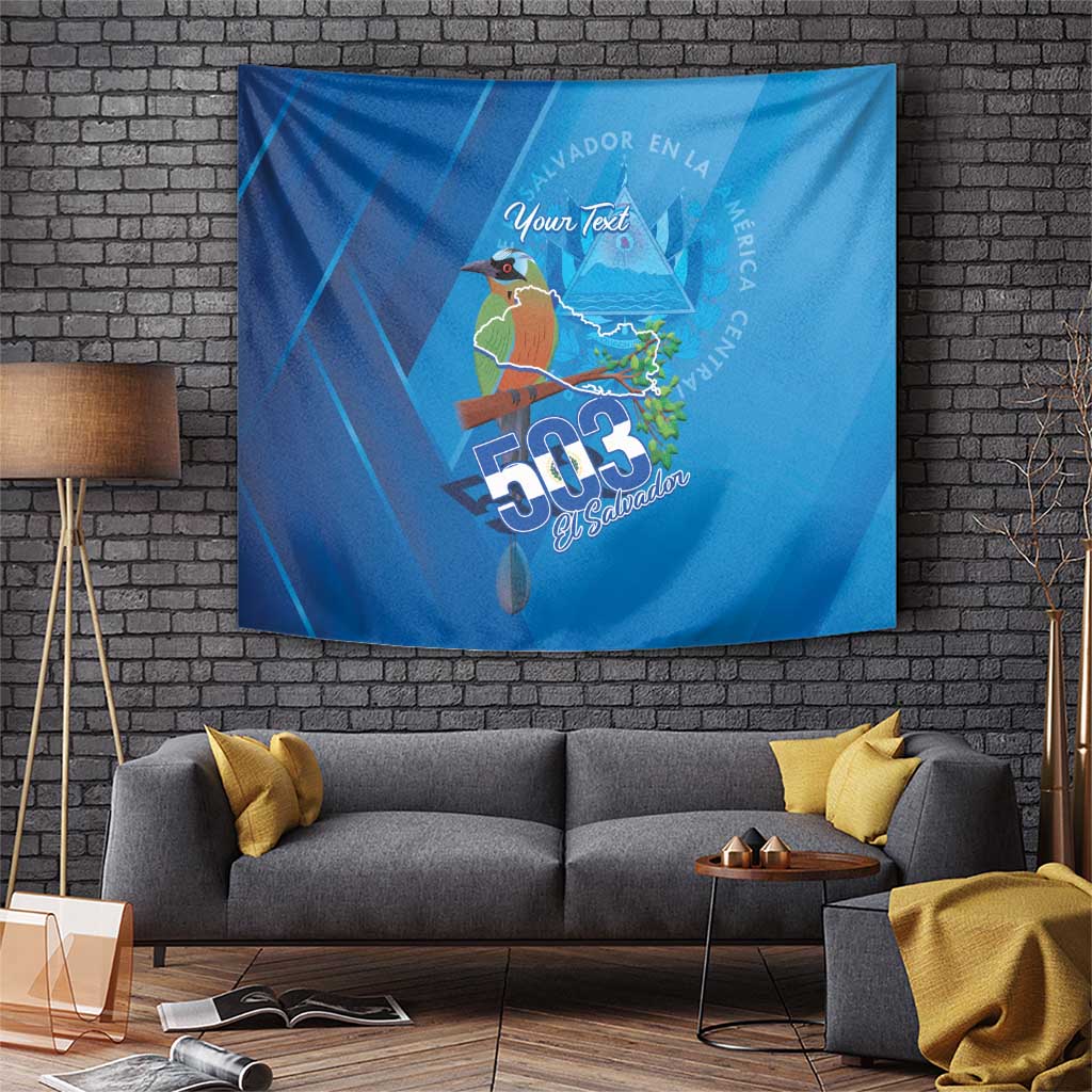 Personalized Que Viva El Salvador Tapestry Guardabarranco 503 Independence Day Proud - Wonder Print Shop
