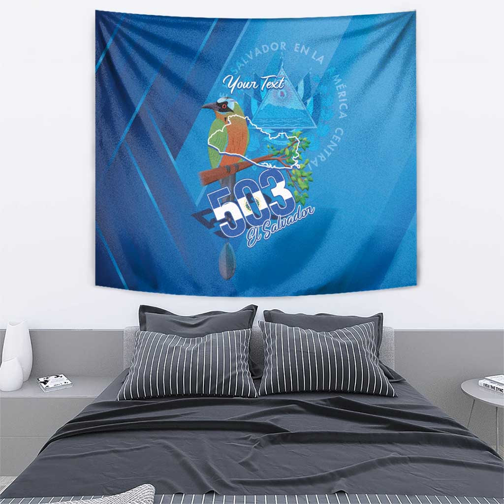 Personalized Que Viva El Salvador Tapestry Guardabarranco 503 Independence Day Proud - Wonder Print Shop