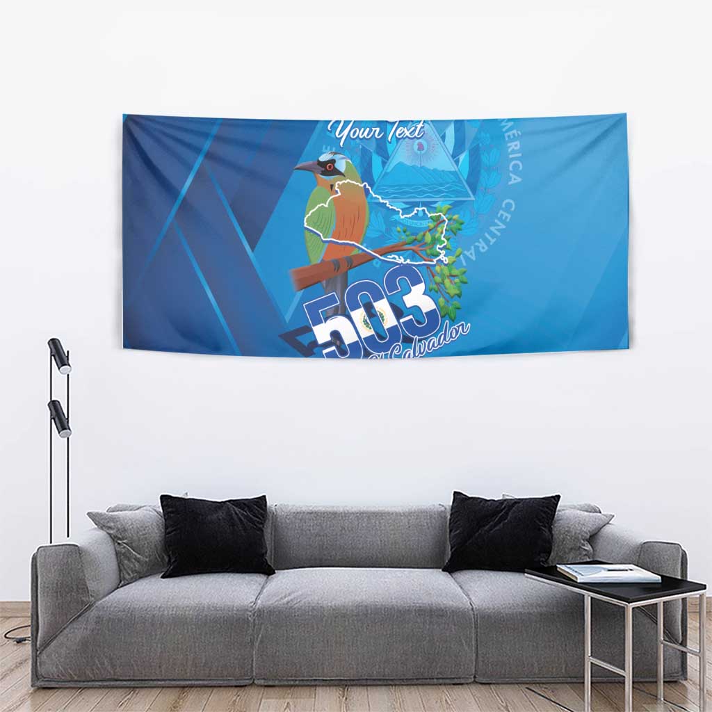 Personalized Que Viva El Salvador Tapestry Guardabarranco 503 Independence Day Proud - Wonder Print Shop