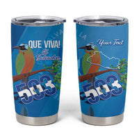 Personalized Que Viva El Salvador Tumbler Cup Guardabarranco 503 Independence Day Proud - Wonder Print Shop