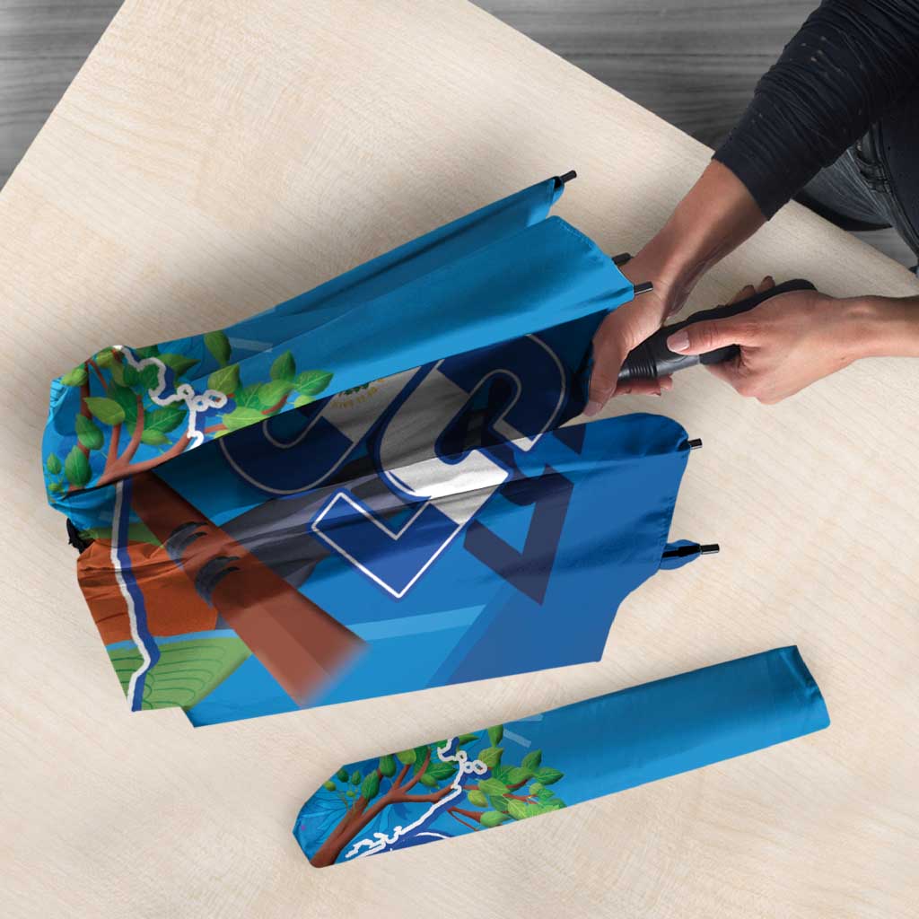 Personalized Que Viva El Salvador Umbrella Guardabarranco 503 Independence Day Proud - Wonder Print Shop