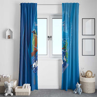 Personalized Que Viva El Salvador Window Curtain Guardabarranco 503 Independence Day Proud - Wonder Print Shop