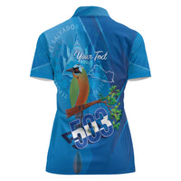 Personalized Que Viva El Salvador Women Polo Shirt Guardabarranco 503 Independence Day Proud - Wonder Print Shop