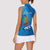 Personalized Que Viva El Salvador Women Sleeveless Polo Shirt Guardabarranco 503 Independence Day Proud - Wonder Print Shop