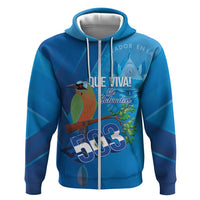 Personalized Que Viva El Salvador Zip Hoodie Guardabarranco 503 Independence Day Proud - Wonder Print Shop