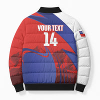 Custom Chile Rugby 2026 Bomber Puffer Jacket Vamos Los Condores Red Version