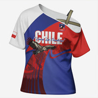 Custom Chile Rugby 2026 Cross Shoulder Shirt Vamos Los Condores Red Version