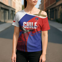 Custom Chile Rugby 2026 Cross Shoulder Shirt Vamos Los Condores Red Version