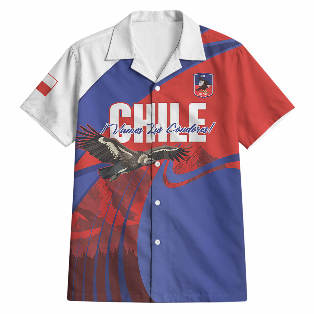 Custom Chile Rugby 2026 Hawaiian Shirt Vamos Los Condores Red Version