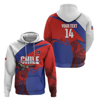 Custom Chile Rugby 2026 Hoodie Vamos Los Condores Red Version