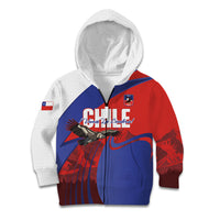Custom Chile Rugby 2026 Kid Hoodie Vamos Los Condores Red Version