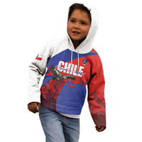 Custom Chile Rugby 2026 Kid Hoodie Vamos Los Condores Red Version