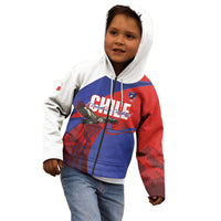 Custom Chile Rugby 2026 Kid Hoodie Vamos Los Condores Red Version
