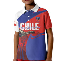 Custom Chile Rugby 2026 Kid Polo Shirt Vamos Los Condores Red Version