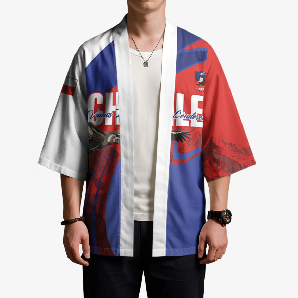 Custom Chile Rugby 2026 Kimono Vamos Los Condores Red Version