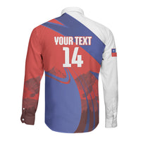 Custom Chile Rugby 2026 Long Sleeve Button Shirt Vamos Los Condores Red Version