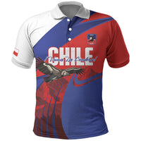 Custom Chile Rugby 2026 Polo Shirt Vamos Los Condores Red Version
