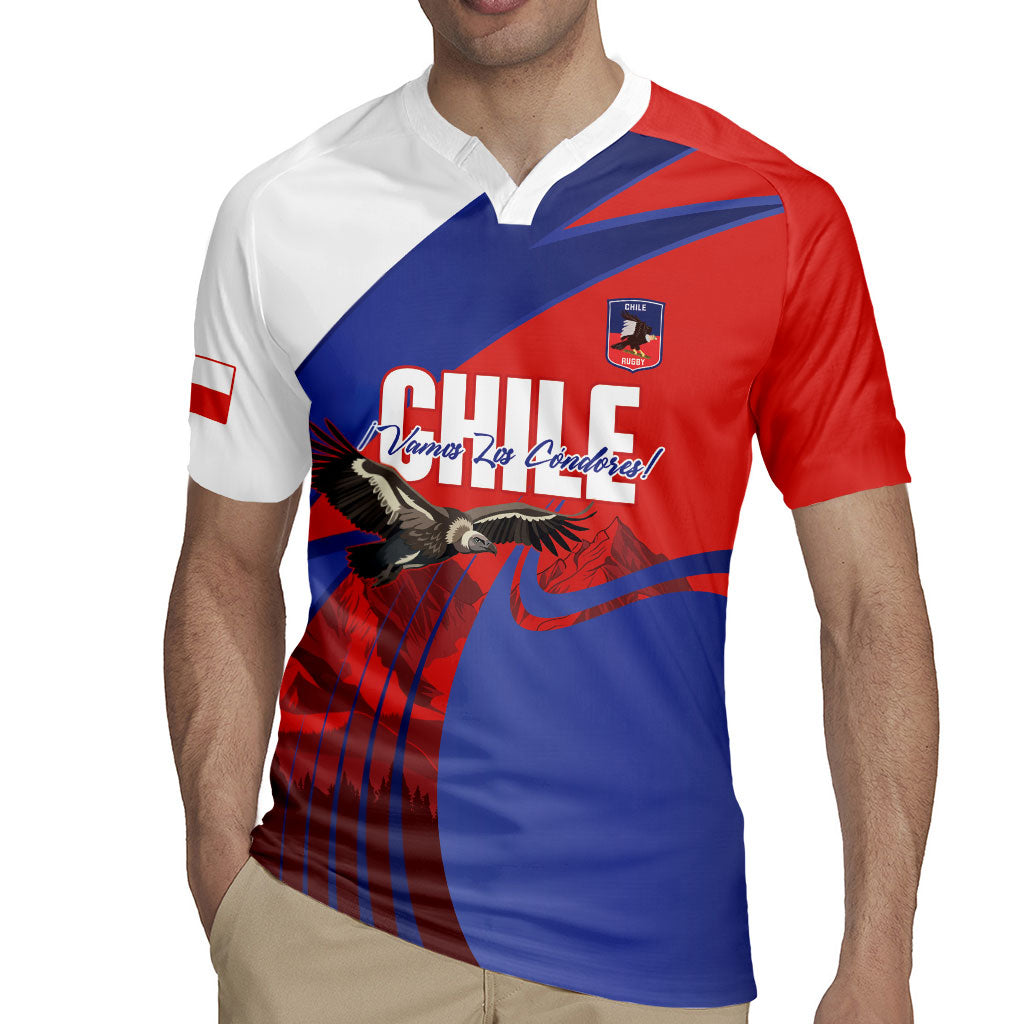 Custom Chile Rugby 2026 Rugby Jersey Vamos Los Condores Red Version
