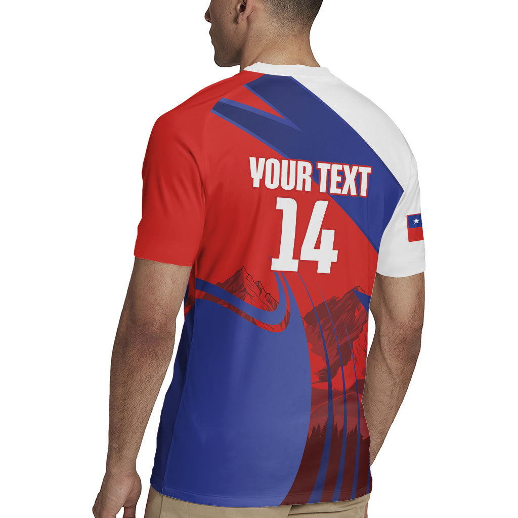Custom Chile Rugby 2026 Rugby Jersey Vamos Los Condores Red Version