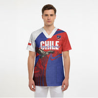 Custom Chile Rugby 2026 Scrub Top Vamos Los Condores Red Version
