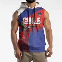 Custom Chile Rugby 2026 Sleeveless Hoodie Vamos Los Condores Red Version