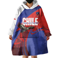 Custom Chile Rugby 2026 Wearable Blanket Hoodie Vamos Los Condores Red Version