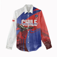 Custom Chile Rugby 2026 Women Casual Shirt Vamos Los Condores Red Version