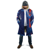 Custom Chile Rugby 2026 Cloak Vamos Los Condores Grunge Blue Version