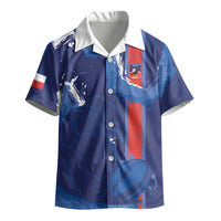 Custom Chile Rugby 2026 Kid Hawaiian Shirt Vamos Los Condores Grunge Blue Version
