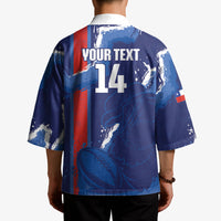 Custom Chile Rugby 2026 Kimono Vamos Los Condores Grunge Blue Version
