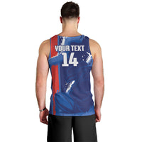 Custom Chile Rugby 2026 Men Tank Top Vamos Los Condores Grunge Blue Version