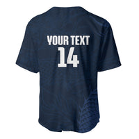 Custom Hong Kong Rugby 2026 Baseball Jersey Go Dragon Blue Version