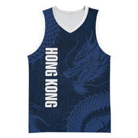 Custom Hong Kong Rugby 2026 Basketball Jersey Go Dragon Blue Version
