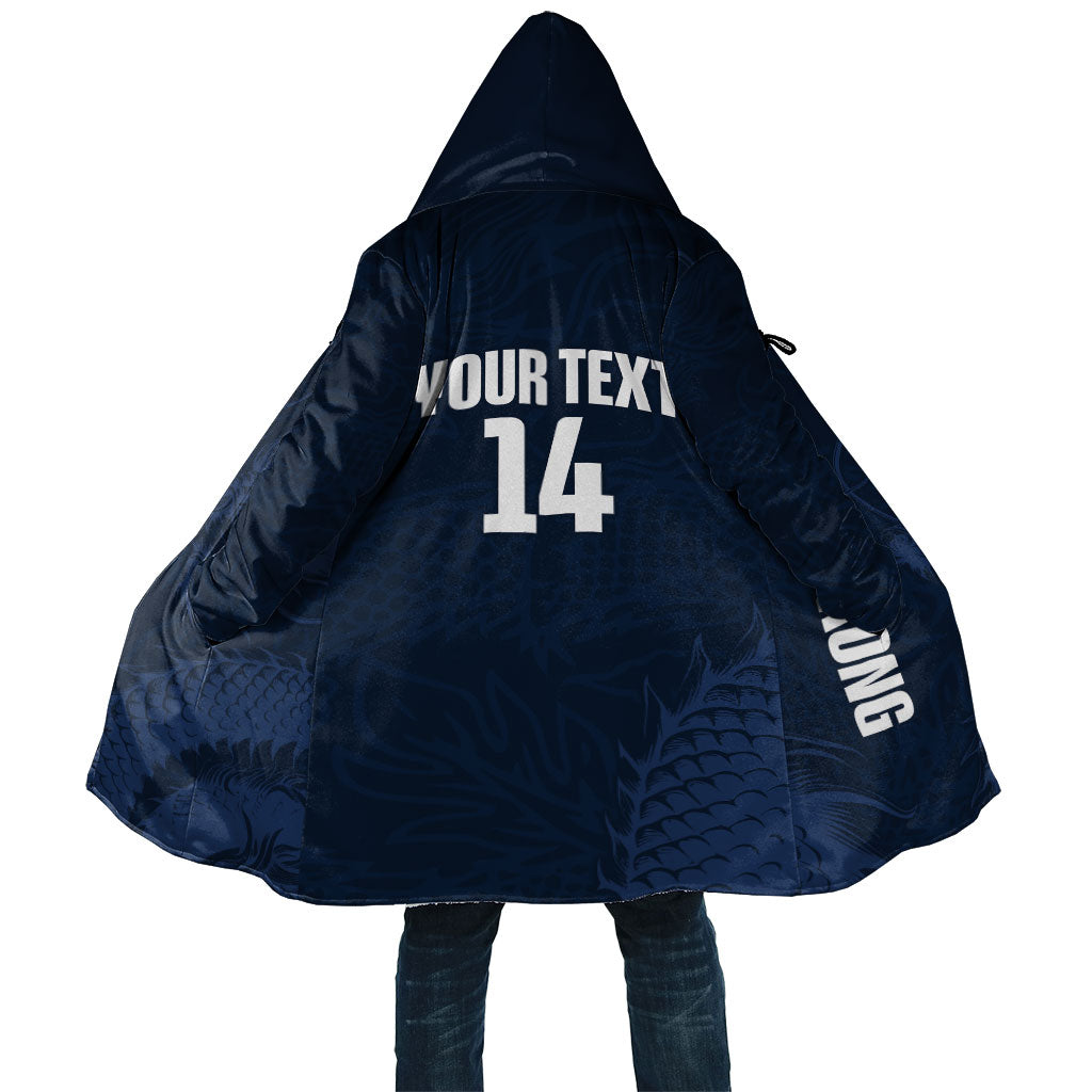 Custom Hong Kong Rugby 2026 Cloak Go Dragon Blue Version